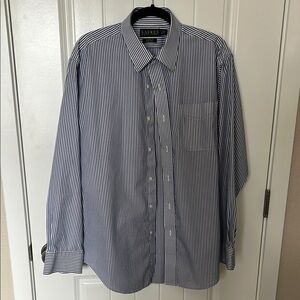 Ralph Lauren Blue Classic Casual Button Down Shirt